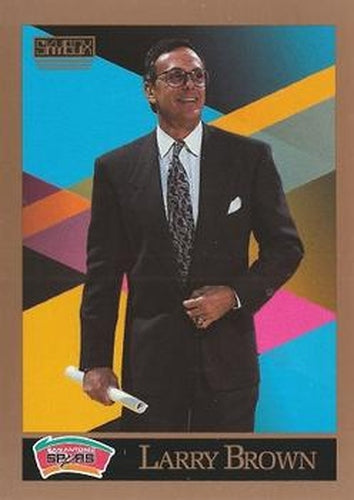 #324 Larry Brown - San Antonio Spurs - 1990-91 SkyBox Basketball