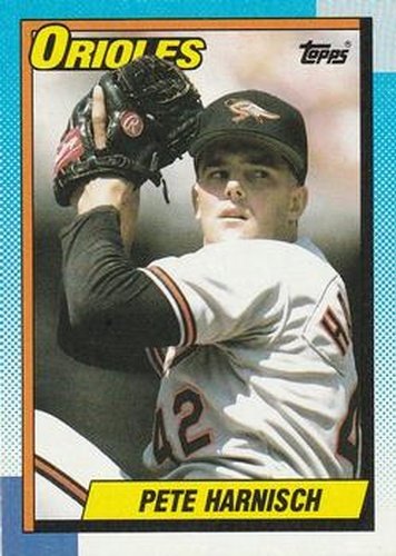 #324 Pete Harnisch - Baltimore Orioles - 1990 Topps Baseball