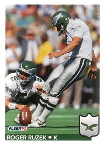 #324 Roger Ruzek - Philadelphia Eagles - 1992 Fleer Football