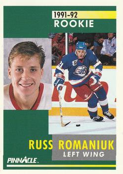 #324 Russ Romaniuk - Winnipeg Jets - 1991-92 Pinnacle Hockey