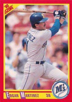 #324 Edgar Martinez - Seattle Mariners - 1990 Score Baseball