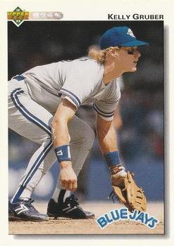 #324 Kelly Gruber - Toronto Blue Jays - 1992 Upper Deck Baseball