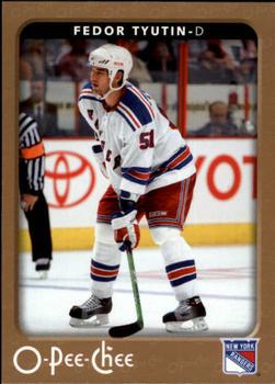 #324 Fedor Tyutin - New York Rangers - 2006-07 O-Pee-Chee Hockey