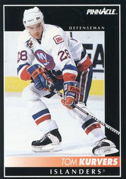 #324 Tom Kurvers - New York Islanders - 1992-93 Pinnacle Canadian Hockey