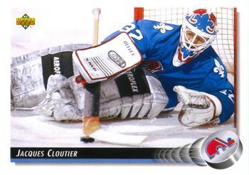 #324 Jacques Cloutier - Quebec Nordiques - 1992-93 Upper Deck Hockey