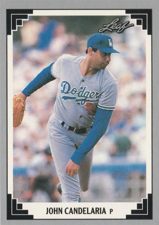 #324 John Candelaria - Los Angeles Dodgers - 1991 Leaf Baseball