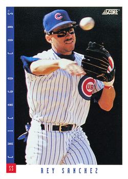 #324 Rey Sanchez - Chicago Cubs - 1993 Score Baseball