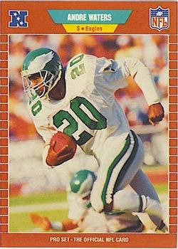 #324 Andre Waters - Philadelphia Eagles - 1989 Pro Set Football