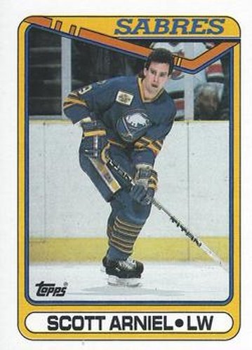 #324 Scott Arniel - Buffalo Sabres - 1990-91 Topps Hockey