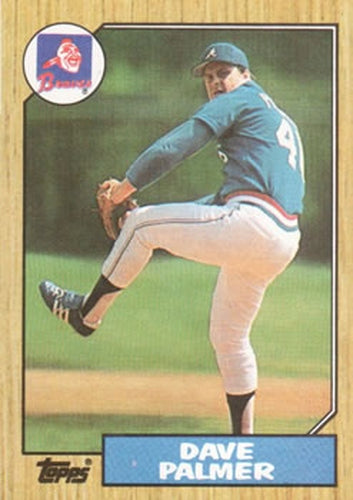 #324 Dave Palmer - Atlanta Braves - 1987 Topps Baseball