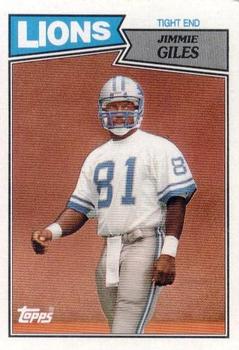 #324 Jimmie Giles - Detroit Lions - 1987 Topps Football