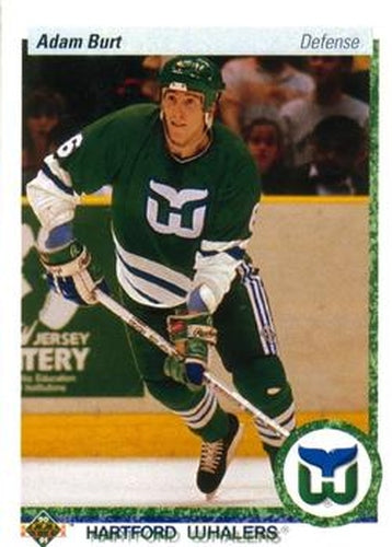 #324 Adam Burt - Hartford Whalers - 1990-91 Upper Deck Hockey