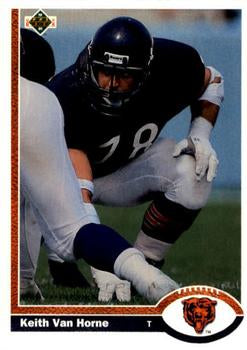 #324 Keith Van Horne - Chicago Bears - 1991 Upper Deck Football