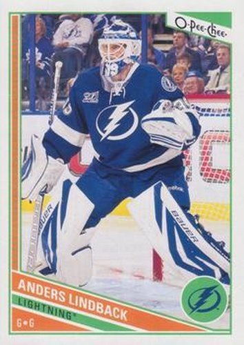 #324 Anders Lindback - Tampa Bay Lightning - 2013-14 O-Pee-Chee Hockey