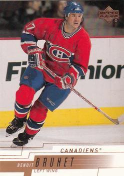 #324 Benoit Brunet - Montreal Canadiens - 2000-01 Upper Deck Hockey