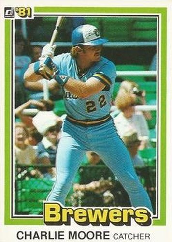#324 Charlie Moore - Milwaukee Brewers - 1981 Donruss Baseball