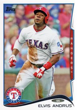 #324 Elvis Andrus - Texas Rangers - 2014 Topps Baseball