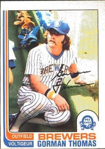 #324 Gorman Thomas - Milwaukee Brewers - 1982 O-Pee-Chee Baseball