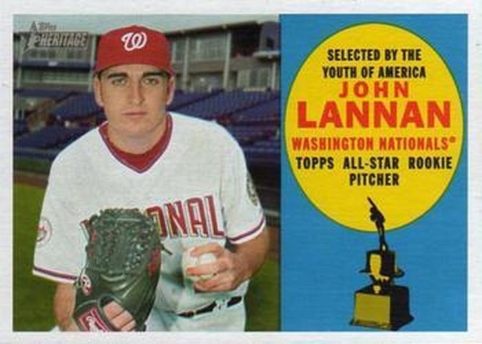 #324 John Lannan - Washington Nationals - 2009 Topps Heritage Baseball