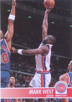 #324 Mark West - Detroit Pistons - 1994-95 Hoops Basketball