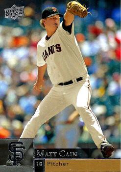 #324 Matt Cain - San Francisco Giants - 2009 Upper Deck Baseball