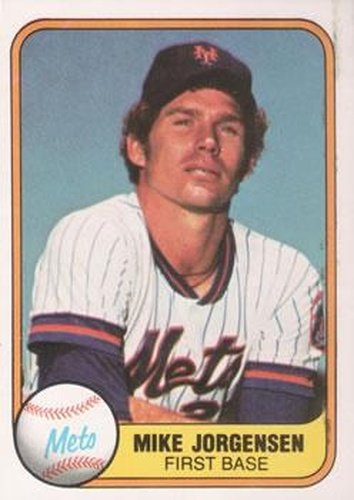 #324 Mike Jorgensen - New York Mets - 1981 Fleer Baseball