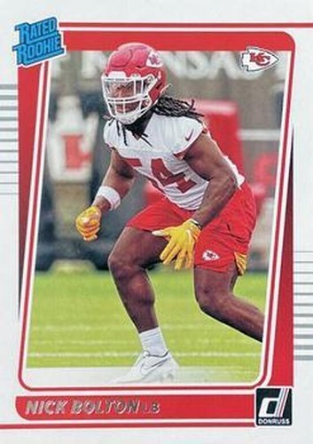 #324 Nick Bolton - Kansas City Chiefs - 2021 Donruss Football