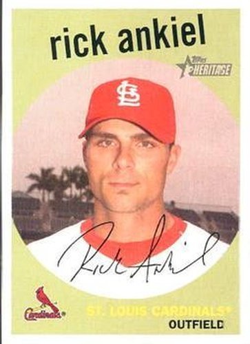 #324 Rick Ankiel - St. Louis Cardinals - 2008 Topps Heritage Baseball