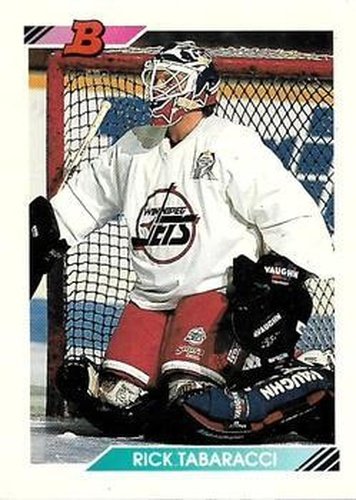 #324 Rick Tabaracci - Winnipeg Jets - 1992-93 Bowman Hockey