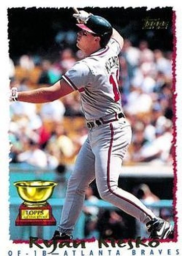 #324 Ryan Klesko - Atlanta Braves - 1995 Topps Baseball