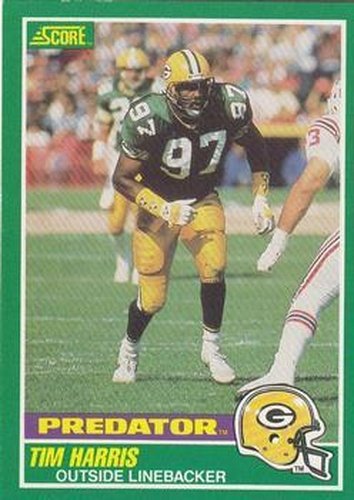 #324 Tim Harris - Green Bay Packers - 1989 Score Football