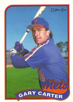 #324 Gary Carter - New York Mets - 1989 O-Pee-Chee Baseball