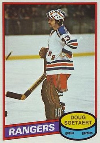 #324 Doug Soetaert - New York Rangers - 1980-81 O-Pee-Chee Hockey