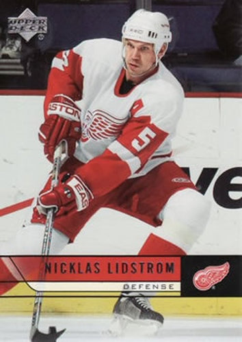 #324 Nicklas Lidstrom - Detroit Red Wings - 2006-07 Upper Deck Hockey