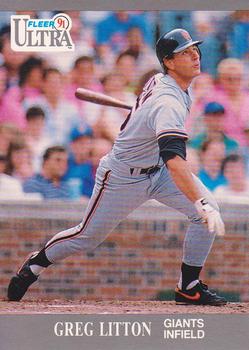 #324 Greg Litton - San Francisco Giants - 1991 Ultra Baseball