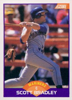 #324 Scott Bradley - Seattle Mariners - 1989 Score Baseball