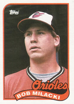 #324 Bob Milacki - Baltimore Orioles - 1989 Topps Baseball