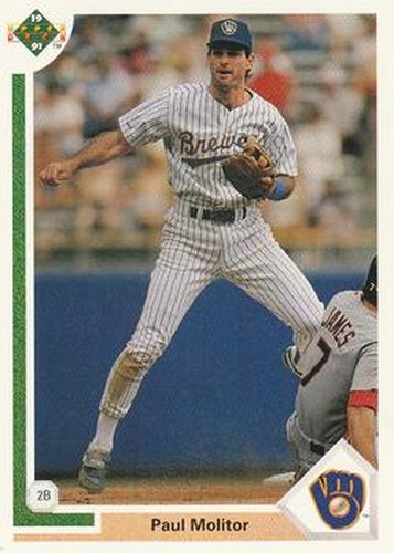 #324 Paul Molitor - Milwaukee Brewers - 1991 Upper Deck Baseball
