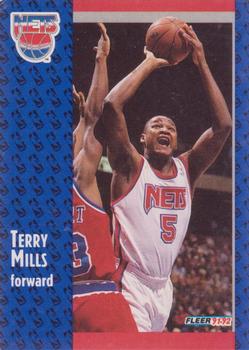 #324 Terry Mills - New Jersey Nets - 1991-92 Fleer Basketball