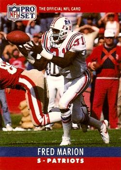 #204 Fred Marion - New England Patriots - 1990 Pro Set Football