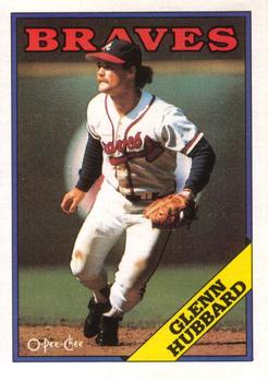 #325 Glenn Hubbard - Atlanta Braves - 1988 O-Pee-Chee Baseball