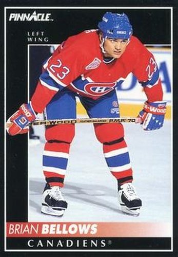 #325 Brian Bellows - Montreal Canadiens - 1992-93 Pinnacle Canadian Hockey