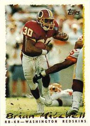 #325 Brian Mitchell - Washington Redskins - 1995 Topps Football