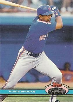 #325 Hubie Brooks - New York Mets - 1991 Stadium Club Baseball