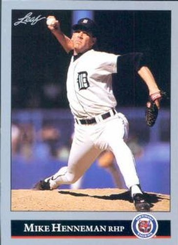 #325 Mike Henneman - Detroit Tigers - 1992 Leaf Baseball