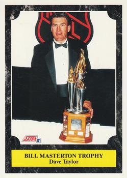 #325 Dave Taylor Bill Masterton Trophy - Los Angeles Kings - 1991-92 Score Canadian Bilingual Hockey