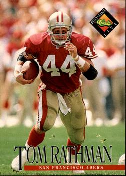 #325 Tom Rathman - San Francisco 49ers - 1994 Pro Line Live Football