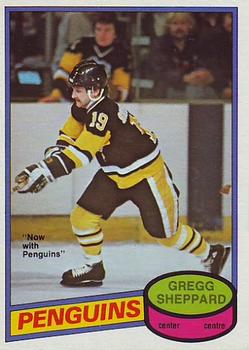 #325 Gregg Sheppard - Pittsburgh Penguins - 1980-81 O-Pee-Chee Hockey
