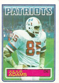 #325 Julius Adams - New England Patriots - 1983 Topps Football