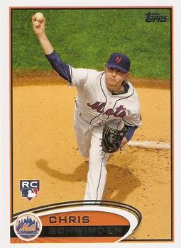 #325 Chris Schwinden - New York Mets - 2012 Topps Baseball